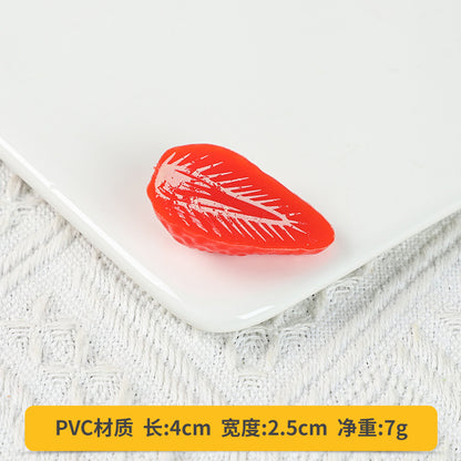 A Fake fruit slice Lemon slice Watermelon slice Fake cherry decoration photo Fruit props High imitation fruit slice model