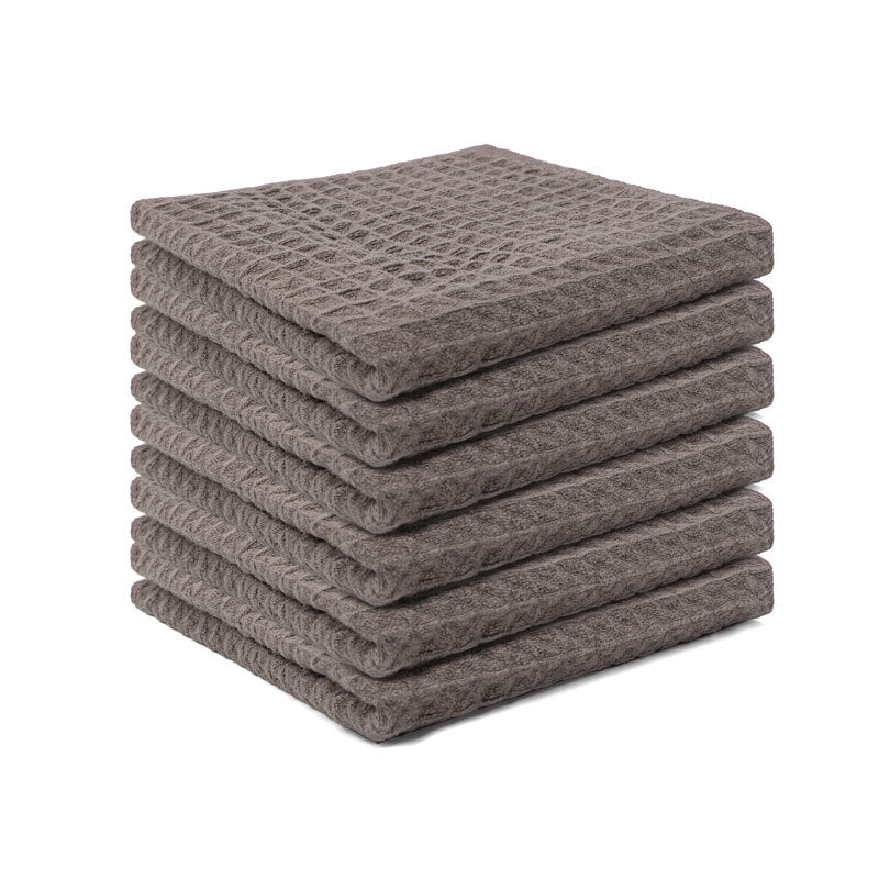 A Waffle rag coffee milk tea shop bar special cleaning towel thickened not easy to lose hair quick drying cleaning towel
