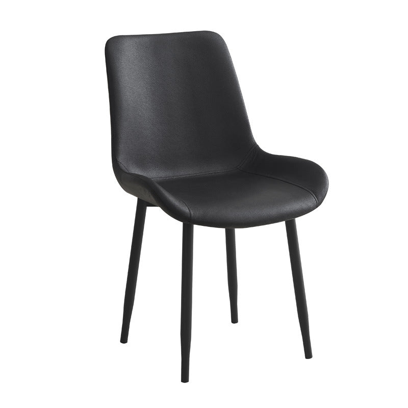 A Leather Dining Chair Home Hotel Reception Chair Leisure Chair Durable Dining Chair