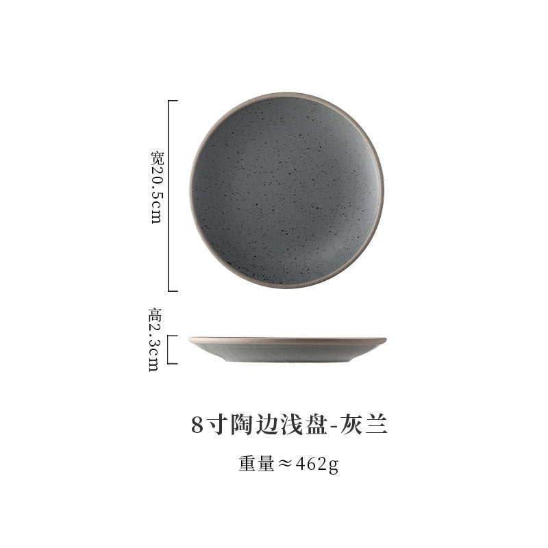 A Western food plate ceramic tableware