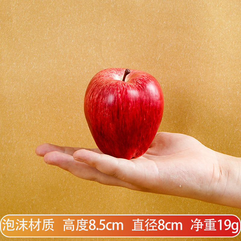 A Simulated fruits, fake fruits, apples, oranges, oranges, models, plastic decorations, ornaments, shooting props, children's teaching aids