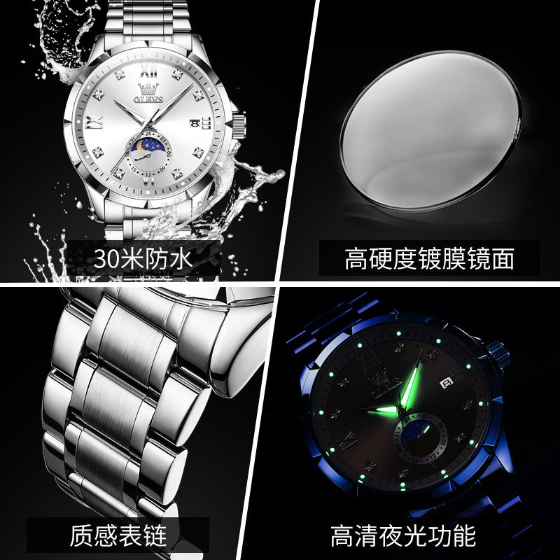 Custom watch design A Watch Diamond Calendar Quartz Watch