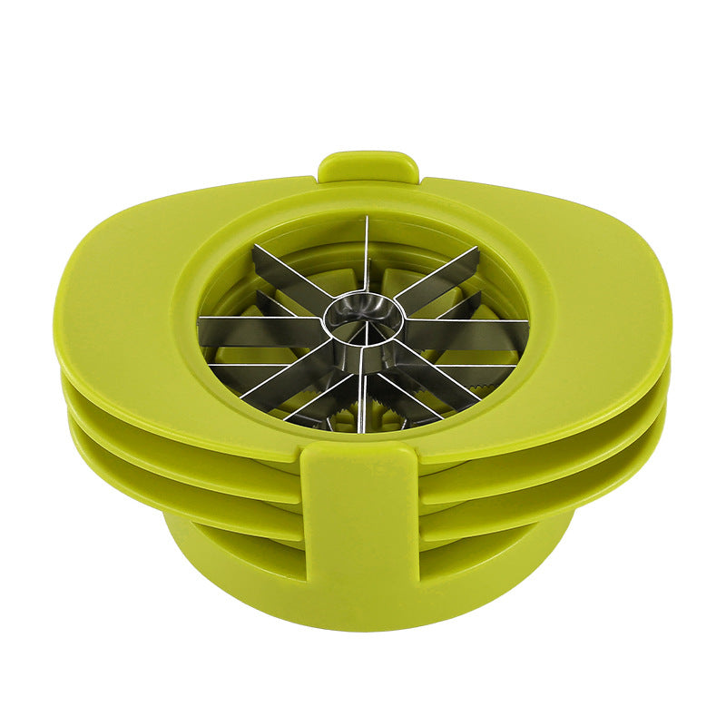 A four-piece set of apple cutting, stainless steel fruit cutter, apple slicer set, household pitted fruit slicing and dividing