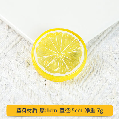A Fake fruit slice Lemon slice Watermelon slice Fake cherry decoration photo Fruit props High imitation fruit slice model