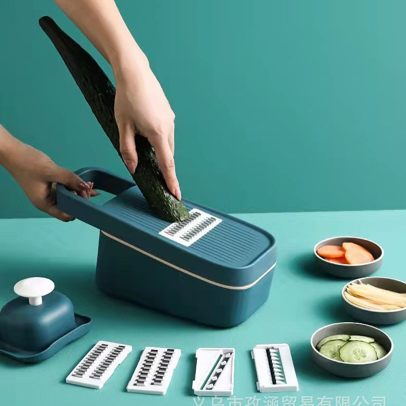 A shredded potato artifact, multi-functional cutting and shredding kitchen, household slicing, shredding, silk applicator, multi-purpose for salad