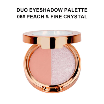 A two color eyeshadow —— Customizable logo MOQ 100 pieces