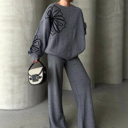 A knitted two-piece set