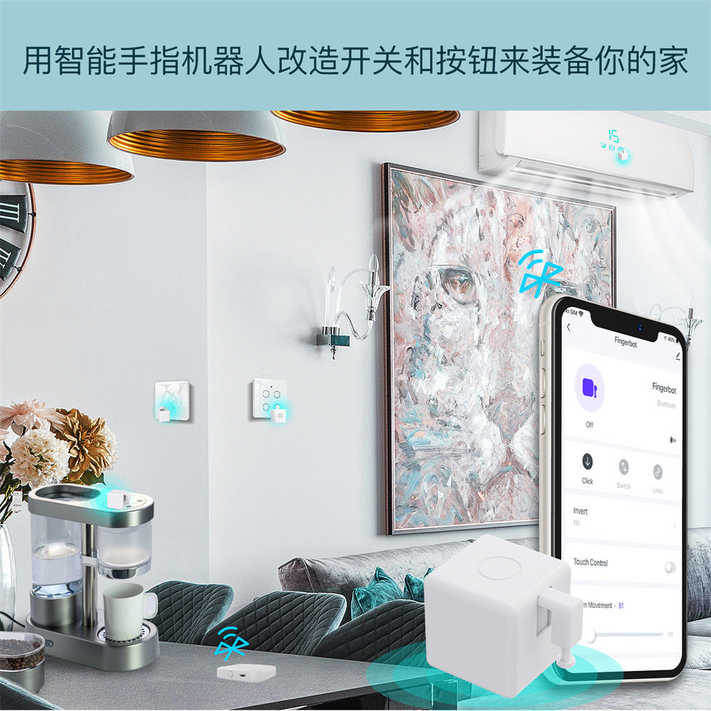 A graffiti bluetooth bluetooth smart finger robot app remote control
