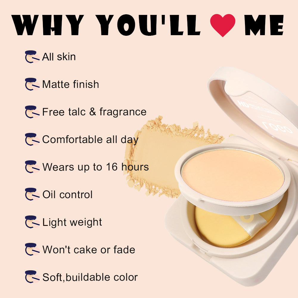 A makeup concealer oil control makeup setting powder