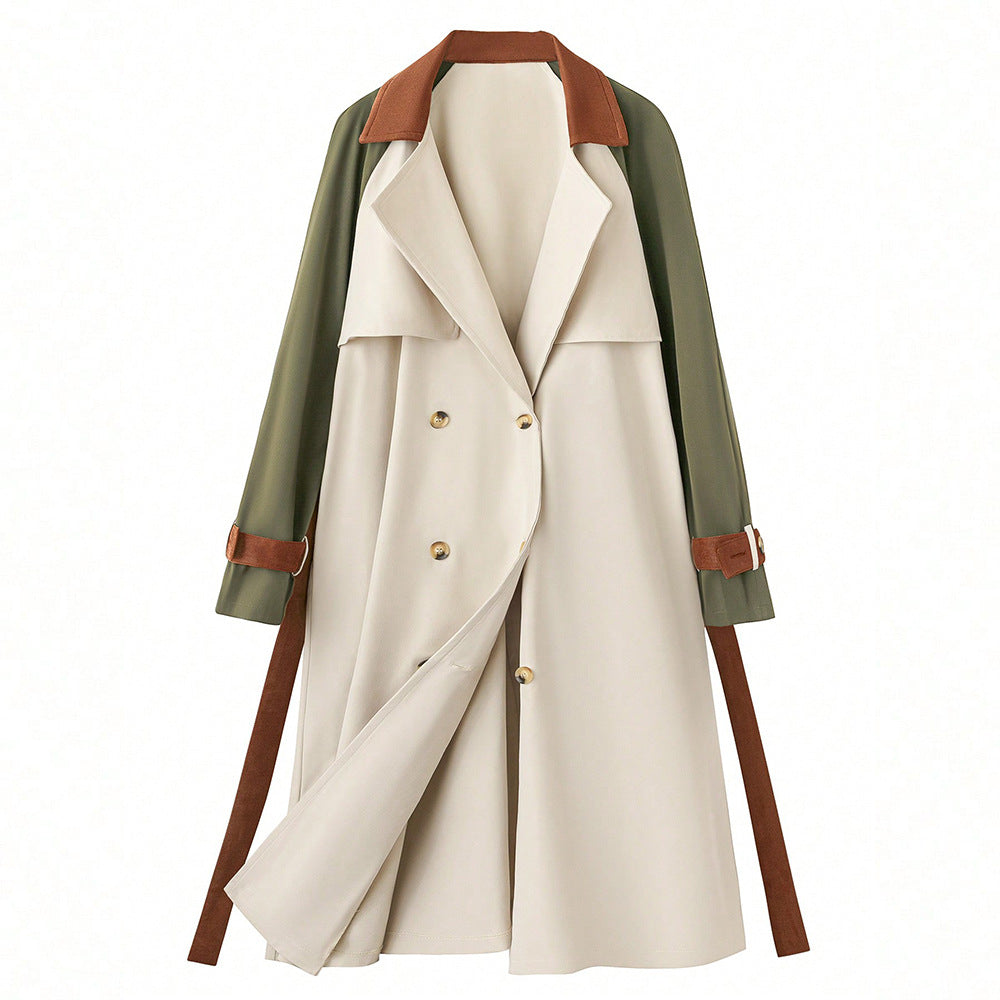 A trench midi length coat