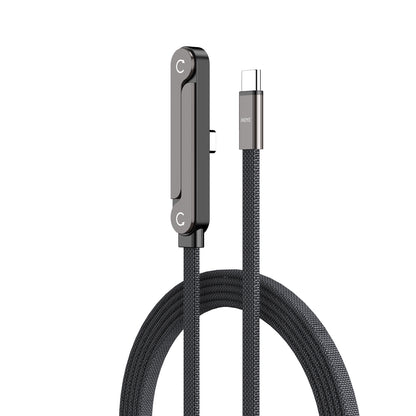 A 240W fast charging Type-C elbow data cable