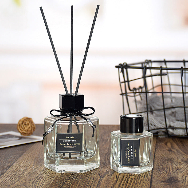 A Aromatherapy bottle square round 100ml rattan fireless aromatherapy volatile bottle perfume glass bottle