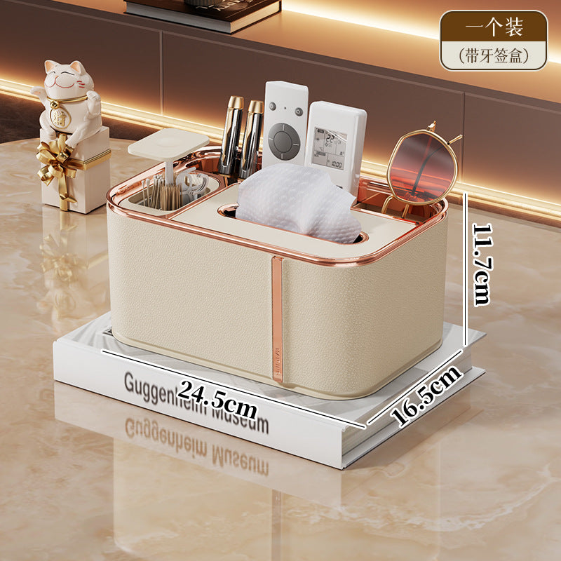 A desktop tissue box storage ornament
