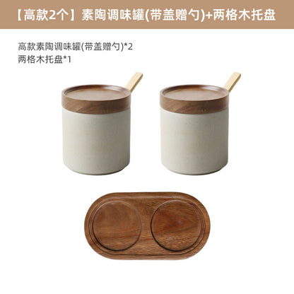 A ceramic spice jar