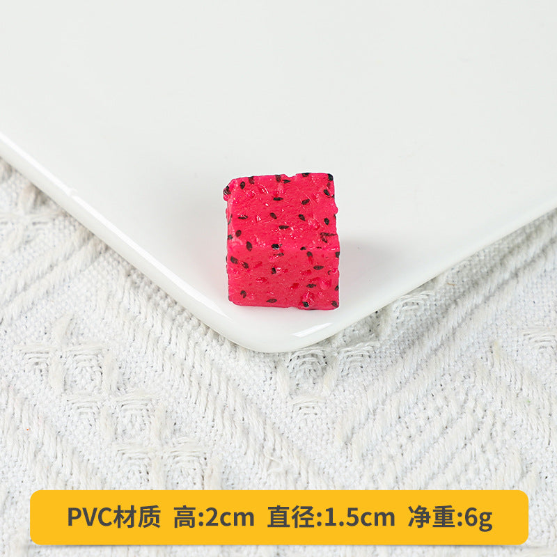 A Fake fruit slice Lemon slice Watermelon slice Fake cherry decoration photo Fruit props High imitation fruit slice model