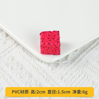 A Fake fruit slice Lemon slice Watermelon slice Fake cherry decoration photo Fruit props High imitation fruit slice model