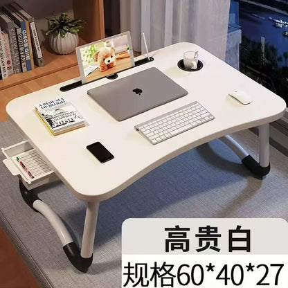 A: Removable bed table dormitory folding desk free computer desk office furniture