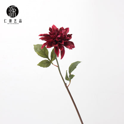 A dream color, moisturizing Dahlia PU simulated flower, wedding home decoration fake flower hotel photography flower arrangement