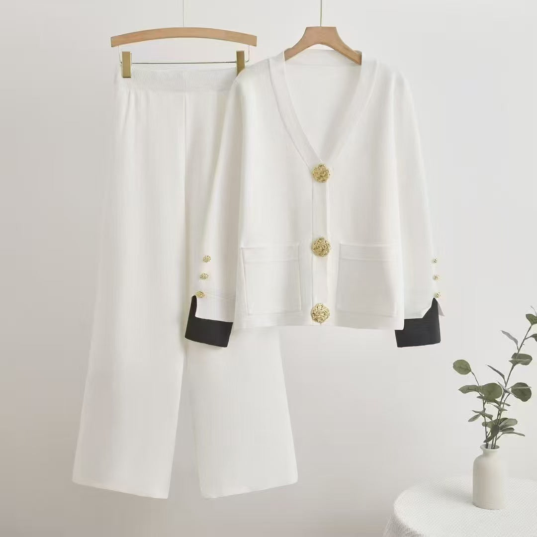 A knitted two-piece set