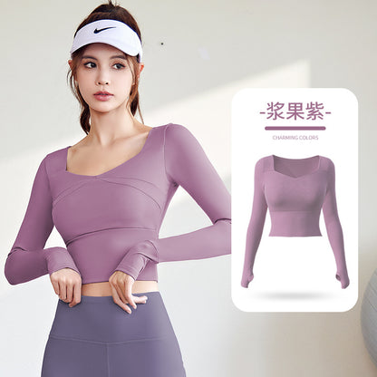 A High elastic, slim and thin yoga suit, nude suit, high waist running sports fitness suit