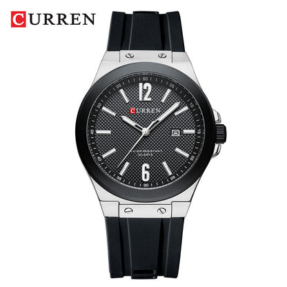 A 8467 Men's Sports Watch Men's Watch Silicone Strap Business Foreign Trade Watch Simple Spot