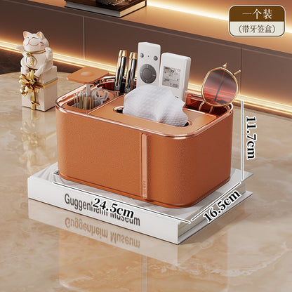 A desktop tissue box storage ornament