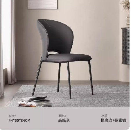 A metal leather chair