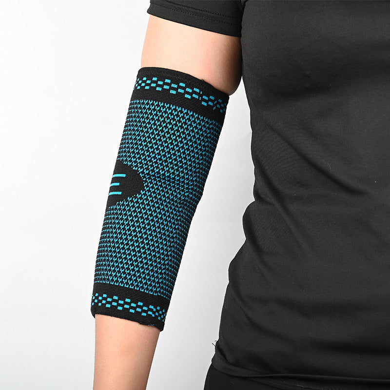 A Sports Knitting Pressurized Elbow Pads Basketball Sports Arm Pads Elbow Pads Men and Women Sweating Breathable Riding Warm Knitting Elbow Pads