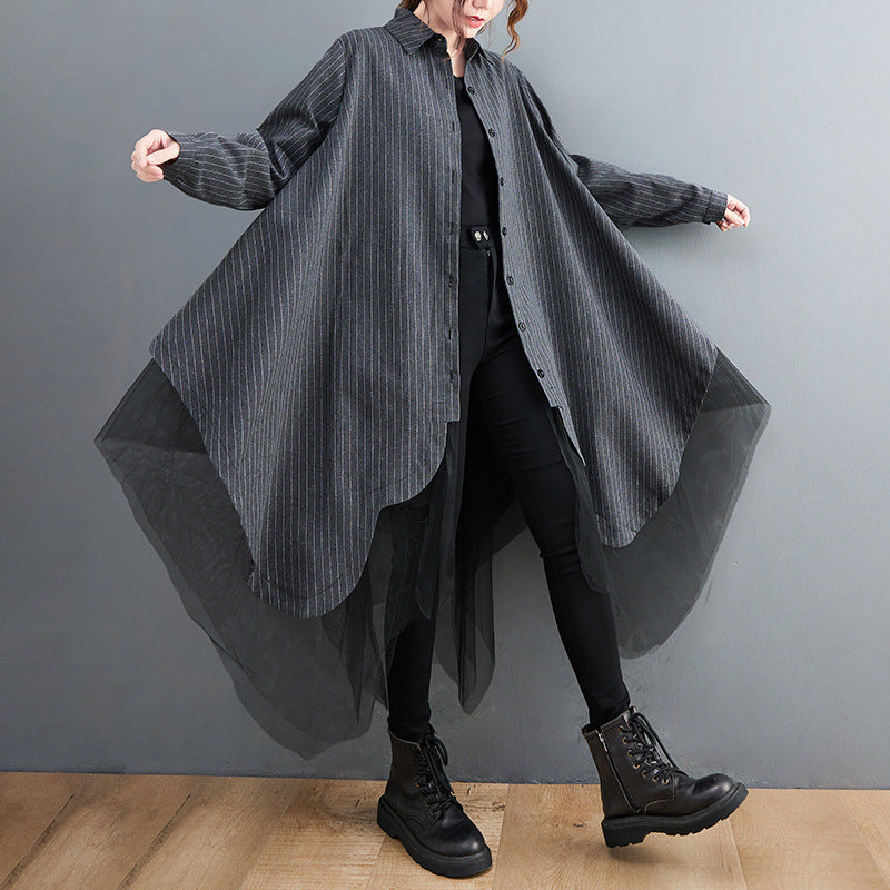 A long shirt jacket