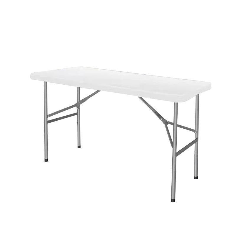A portable long table outdoor folding table stall table household simple dining table and chairs blow molding folding table night market plastic