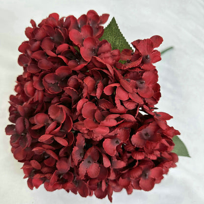 A 5 head Meiyu hydrangea decoration simulated flower wedding arrangement polished cloth fake flower hotel decoration hydrangea
