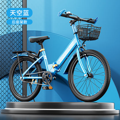 A children's mountain folding bike