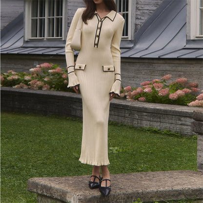 A knitted dress