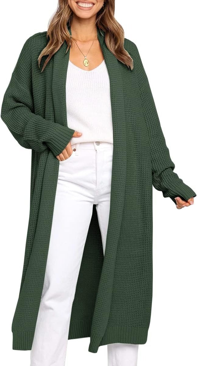 A knit sweater jacket