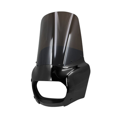 A Motorcycle Modification Accessories Harley 18 years later Soft Tail Fat Ba Hood Elevated Windshield Large Lampshade Guide Fairing