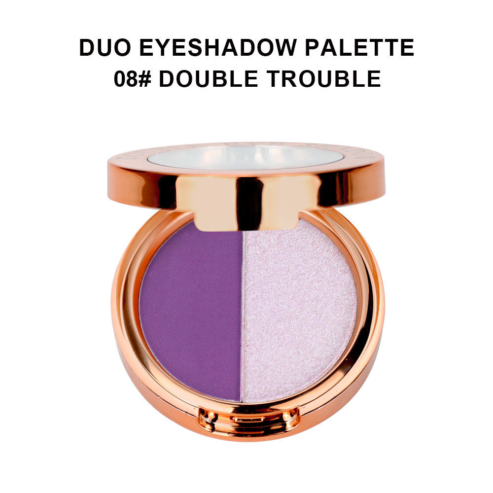 A two color eyeshadow —— Customizable logo MOQ 100 pieces