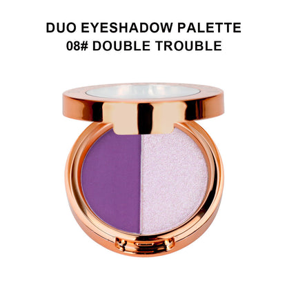 A two color eyeshadow —— Customizable logo MOQ 100 pieces