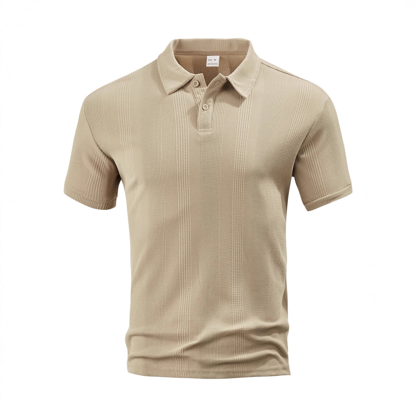 A summer new European and American cross-border men's short-sleeved jacquard polo shirt Amazon men's lapel texture t-shirt top