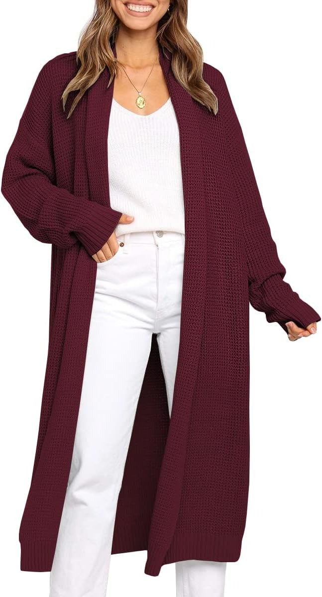 A knit sweater jacket