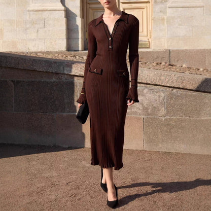 A knitted dress