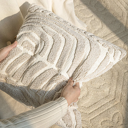 A throw pillow