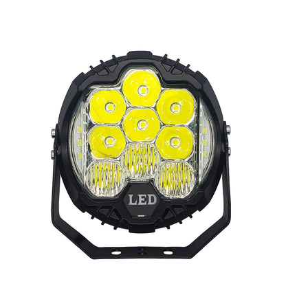A car led light 5/7/9 inch 90w three-sided luminous work light tank 300 off-road vehicle modified external spotlight