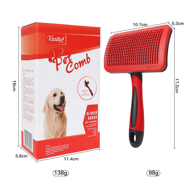 A pet comb needle hair combing tool