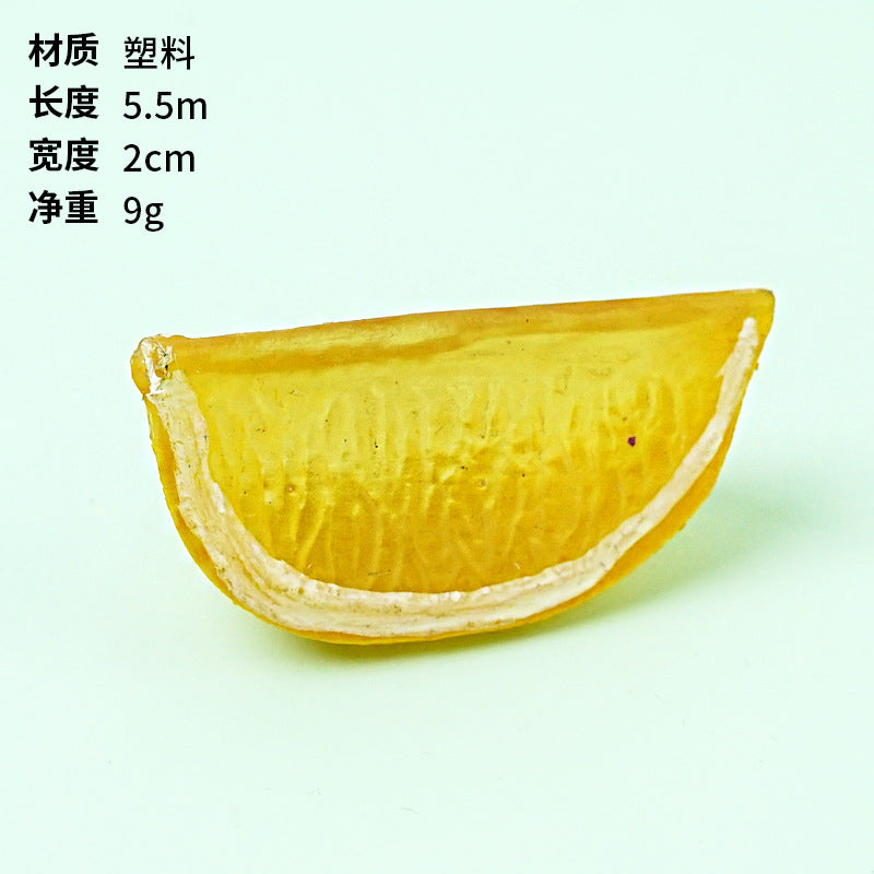 A Fake fruit slice Lemon slice Watermelon slice Fake cherry decoration photo Fruit props High imitation fruit slice model