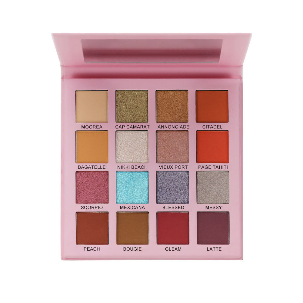 A Matte Pearl Eyeshadow Comprehensive Disc Eyeshadow —— Customizable logo MOQ 100 pieces