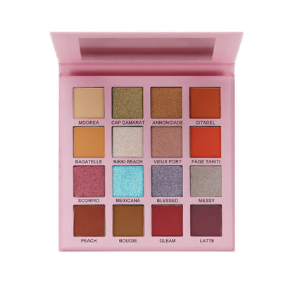 A Matte Pearl Eyeshadow Comprehensive Disc Eyeshadow —— Customizable logo MOQ 100 pieces