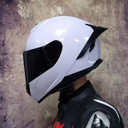 A locomotive helmet