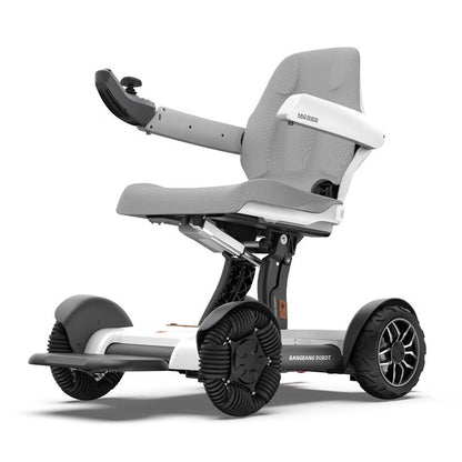 A electric wheelchair intelligent automatic folding