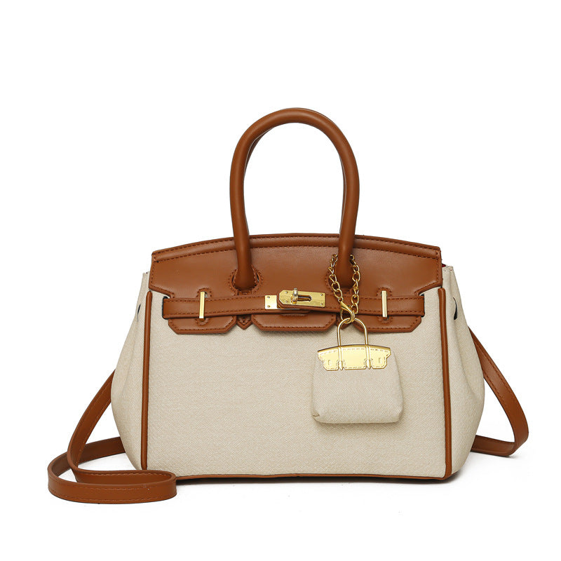 A denim handbag