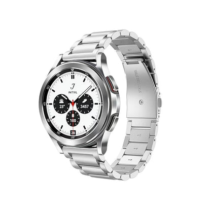 A For Samsung Galaxy Watch 7 Stainless Steel Watch with Metal 40/42/46 mm Solid Steel Strap